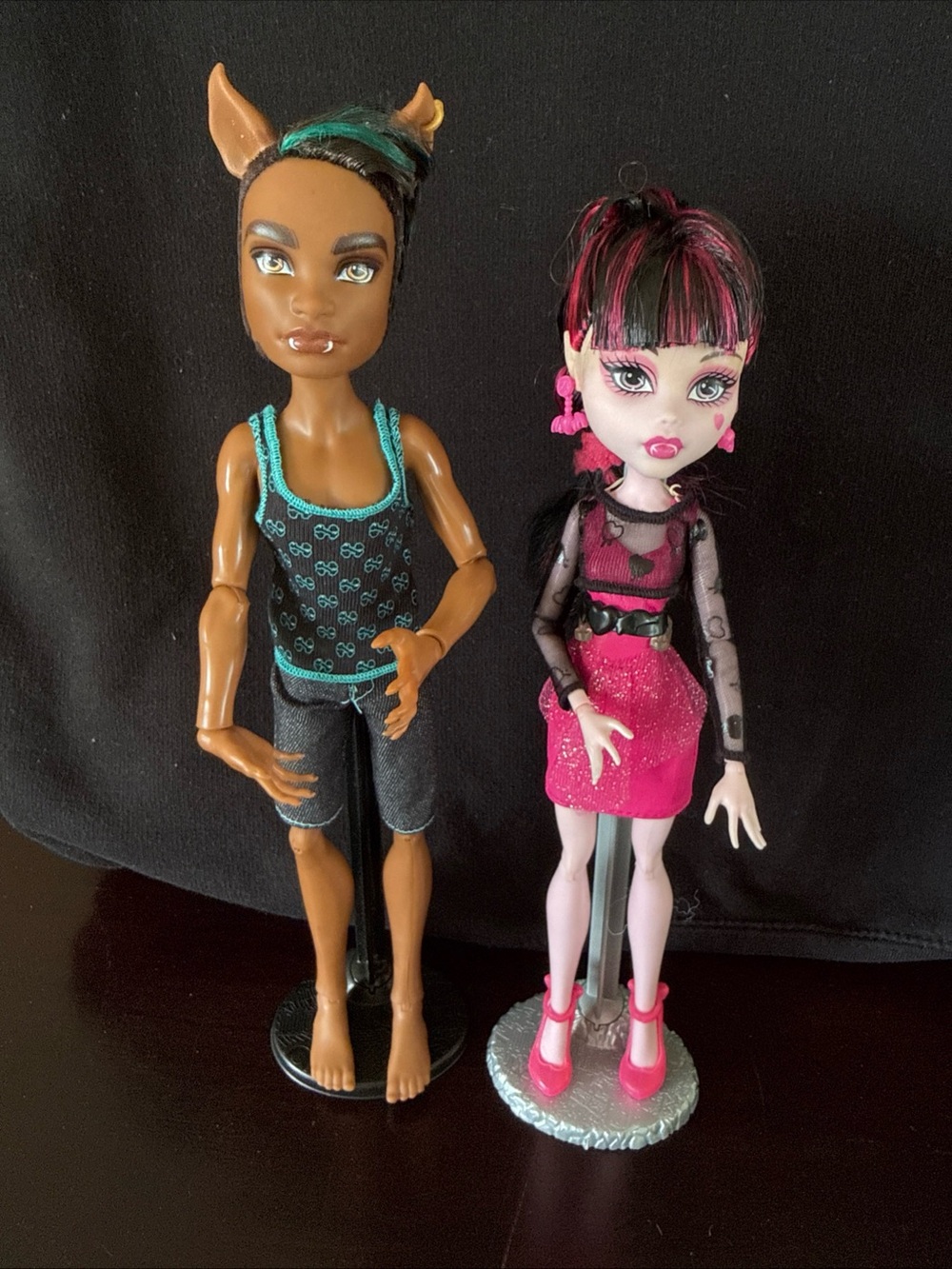 2013 MATTEL MONSTER HIGH MUSIC FESTIVAL CRACULAURA AND CLAWD WOLF DOLLS